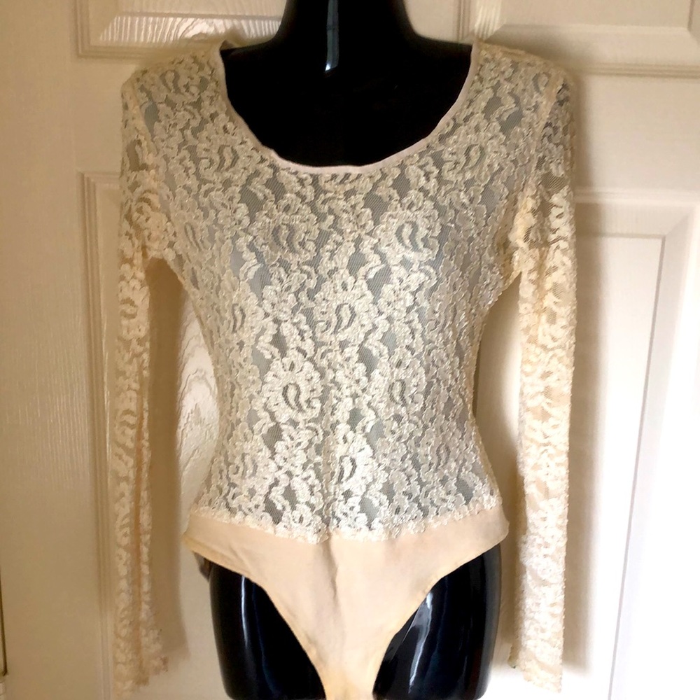 Patricia Jones Bodysuit Lace Top